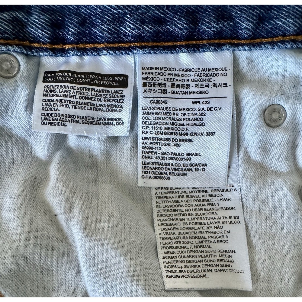 Levi's 550 Jeans Men's 50x30 Blue Denim - Picture 11 of 12